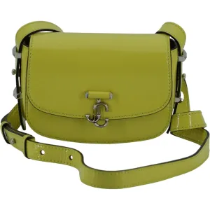 Jimmy Choo Lime Yellow Leather Small Shoulder Bag